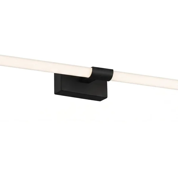 APLIQUE DE PAREDE CASA DE BANHO LED 20W 4000K PRETO IP44 60CM