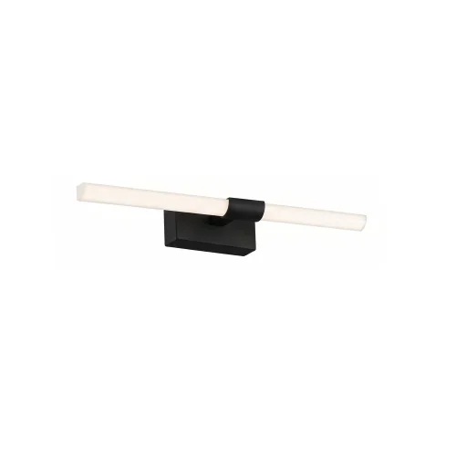 APLIQUE DE PAREDE CASA DE BANHO LED 10W 4000K PRETO IP44 35CM