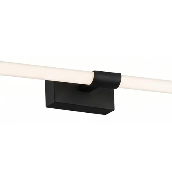 APLIQUE DE PAREDE CASA DE BANHO LED 10W 4000K PRETO IP44 35CM