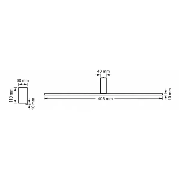 APLIQUE DE CASA DE BANHO LED 10W 4000K IP44 BRANCO