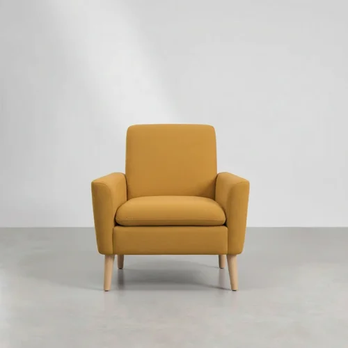 SOFÁ DE 1 LUGAR COR AMARELO OASIS