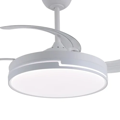 VENTILADOR DE TETO LED 48W REGULÁVEL 4 PÁS RETRÁTEIS ORIXA