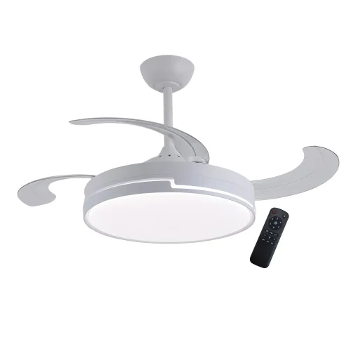 VENTILADOR DE TETO LED 48W REGULÁVEL 4 PÁS RETRÁTEIS ORIXA