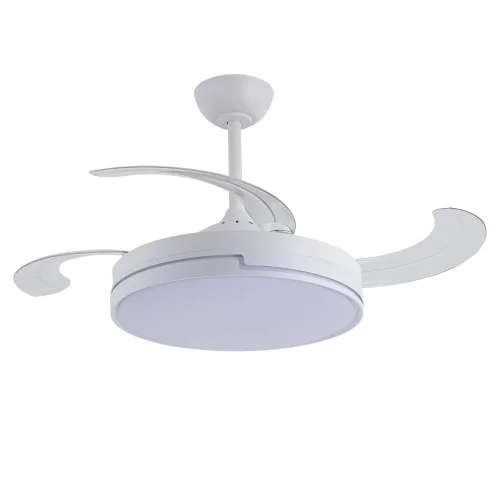 VENTILADOR DE TETO LED 48W REGULÁVEL 4 PÁS RETRÁTEIS ORIXA