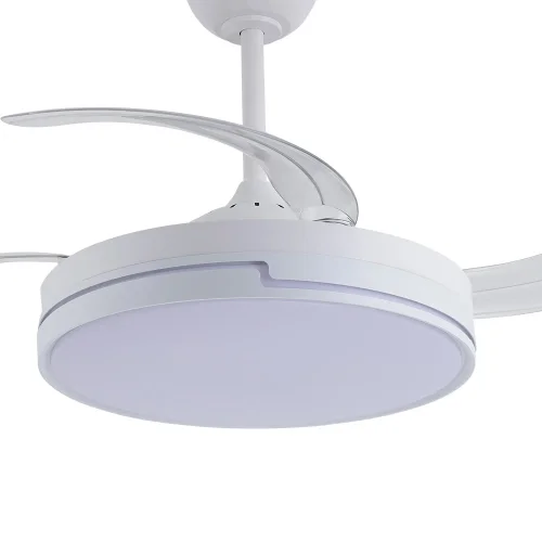 VENTILADOR DE TETO LED 48W REGULÁVEL 4 PÁS RETRÁTEIS ORIXA