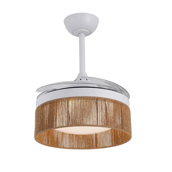 VENTILADOR DE TETO DC LED 38W CORDA NATURAL AIRELLE