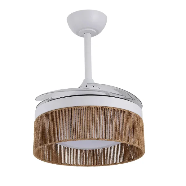 VENTILADOR DE TETO DC LED 38W CORDA NATURAL AIRELLE
