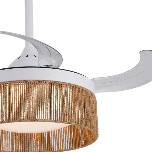 VENTILADOR DE TETO DC LED 38W CORDA NATURAL AIRELLE