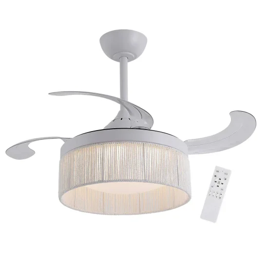 VENTILADOR DE TETO DC LED 38W CORDA BRANCA AIRELLE 2
