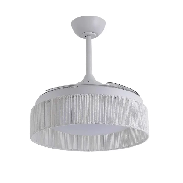 VENTILADOR DE TETO DC LED 38W CORDA BRANCA AIRELLE