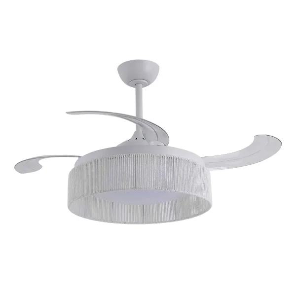 VENTILADOR DE TETO DC LED 58W CORDA BRANCA AIRELLE