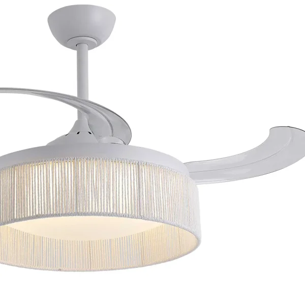 VENTILADOR DE TETO DC LED 58W CORDA BRANCA AIRELLE