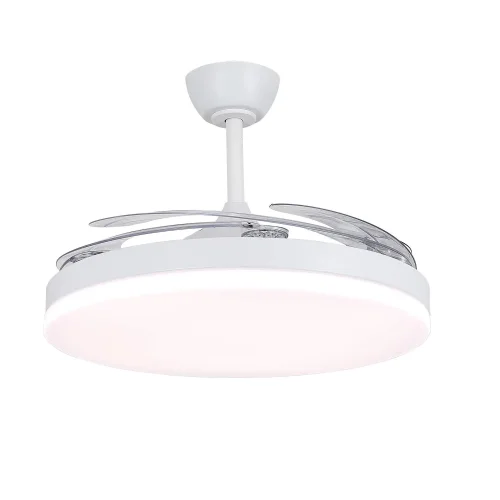 VENTOINHA DE TETO DC LED 95W 5 PÁS DOBRÁVEIS BRANCO SOLARA