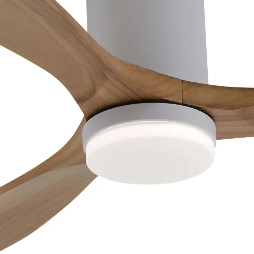 VENTOINHA DE TETO DC LED 18W 3 PÁS EM MADEIRA COR CARVALHO EKBERG