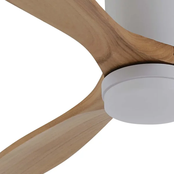 VENTOINHA DE TETO DC LED 18W 3 PÁS EM MADEIRA COR CARVALHO EKBERG