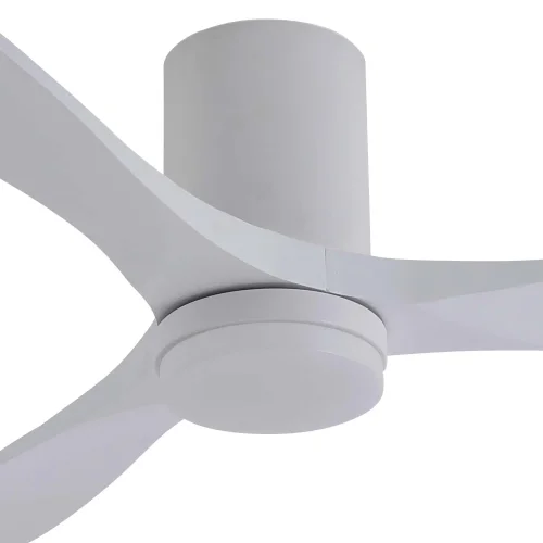 VENTOINHA DE TETO DC LED 18W 3 PÁS EM MADEIRA BRANCA EKBERG