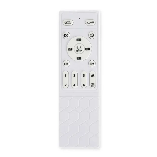 VENTOINHA DE TETO DC LED 18W 3 PÁS EM MADEIRA BRANCA EKBERG