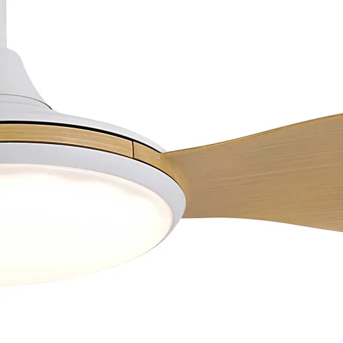 VENTOINHA DE TETO DC LED 24W 3 PÁS COR MADEIRA KONA