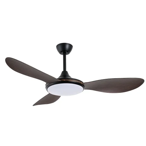 VENTILADOR DE TETO DC LED 24W 3 PÁS COR MADEIRA NOGUEIRA KONA
