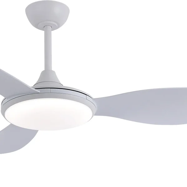 VENTILADOR DE TETO DC LED 24W 3 PÁS BRANCO KONA
