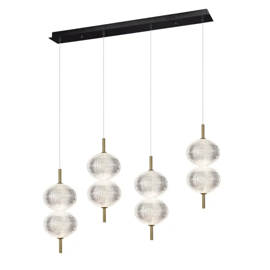 CANDEEIRO DE TETO LED 4 LUZES 24W REGULÁVEL AMBARINA 2