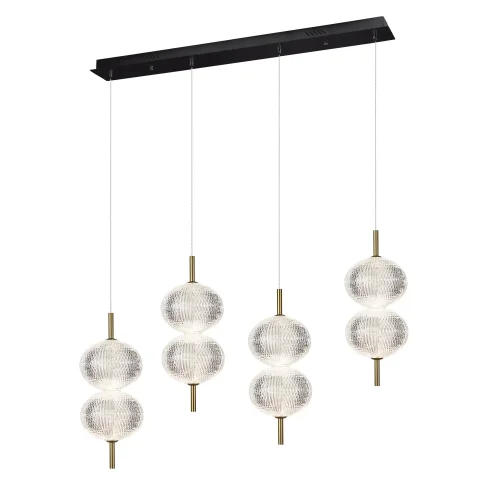 CANDEEIRO DE TETO LED 4 LUZES 24W REGULÁVEL AMBARINA
