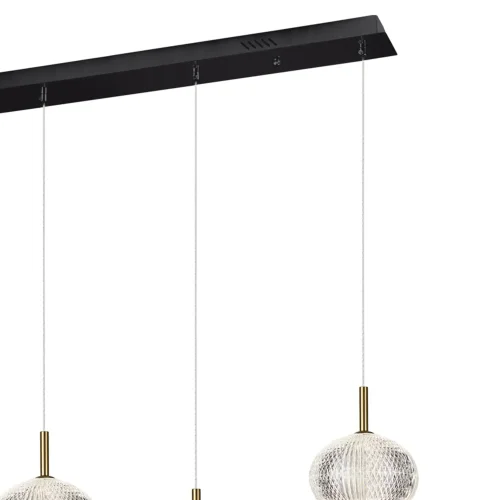 CANDEEIRO DE TETO LED 4 LUZES 24W REGULÁVEL AMBARINA