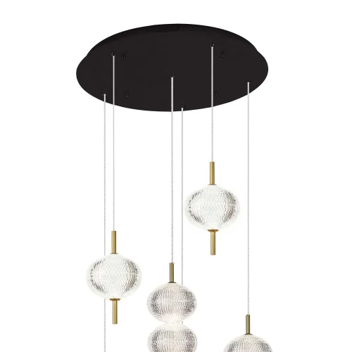 CANDEEIRO DE TETO LED 6 LUZES 36W REGULÁVEL AMBARINA
