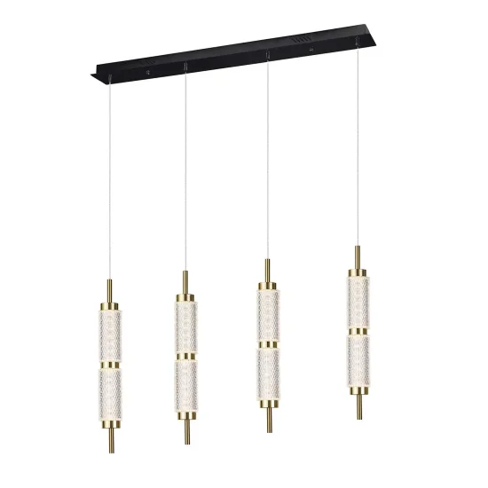 CANDEEIRO DE TETO LED 4 LUZES 32W REGULÁVEL VIOLETA 2