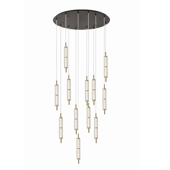 CANDEEIRO DE TETO LED 12 LUZES 96W REGULÁVEL VIOLETA 2