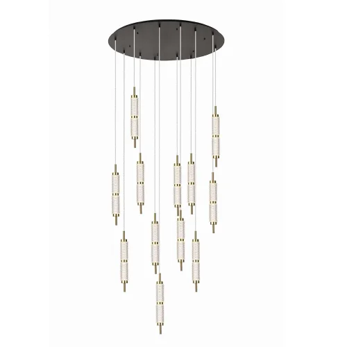 CANDEEIRO DE TETO LED 12 LUZES 96W REGULÁVEL VIOLETA