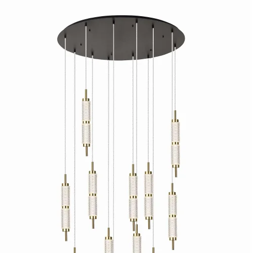 CANDEEIRO DE TETO LED 12 LUZES 96W REGULÁVEL VIOLETA