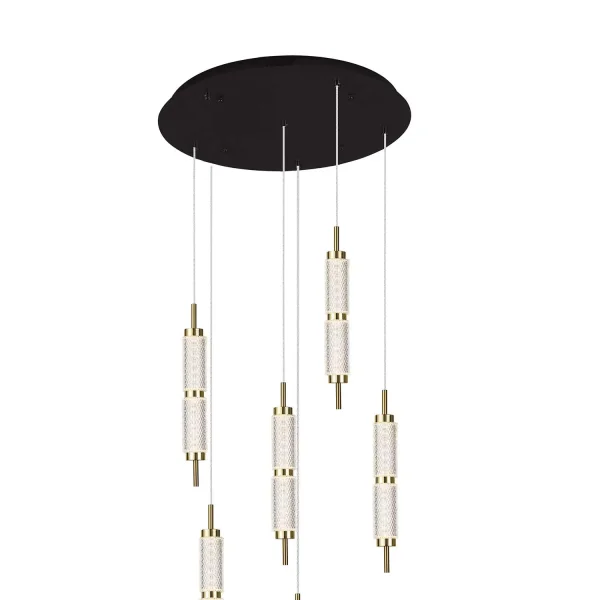 CANDEEIRO DE TETO LED 6 LUZES 48W REGULÁVEL VIOLETA
