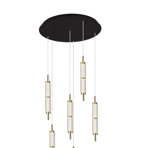 CANDEEIRO DE TETO LED 6 LUZES 48W REGULÁVEL VIOLETA