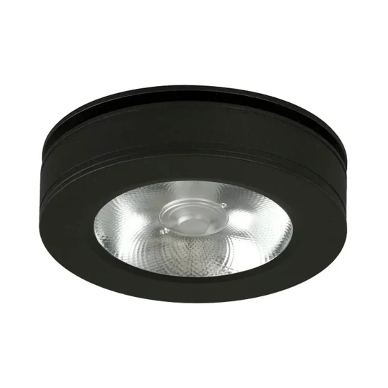 HOLOFOTE REBAIXADO BASCULANTE 10W 3000K PRETO