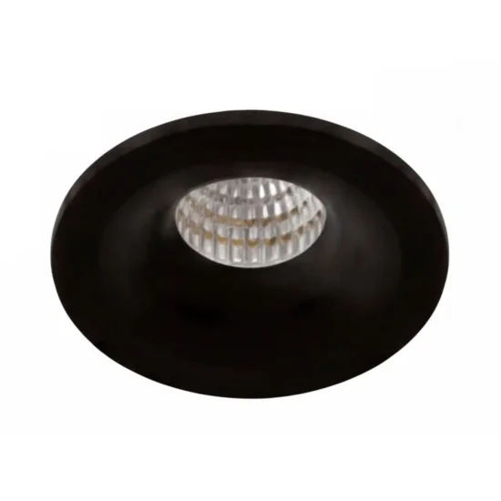MINI HOLOFOTE REBAIXADO COB LED Ø 5 CM 3,2W 3000K PRETO