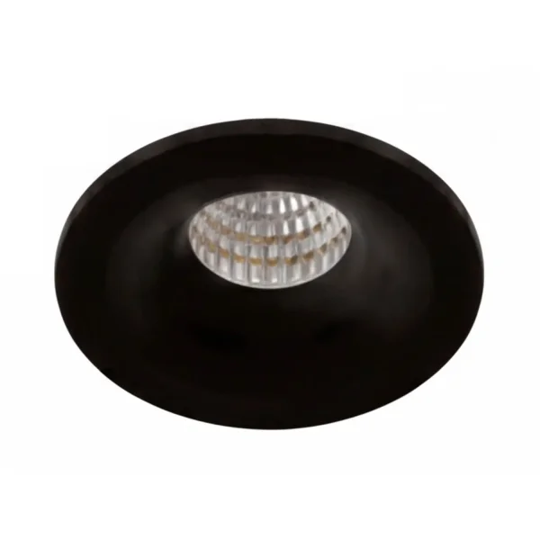 MINI HOLOFOTE REBAIXADO COB LED Ø 5 CM 3,2W 3000K PRETO