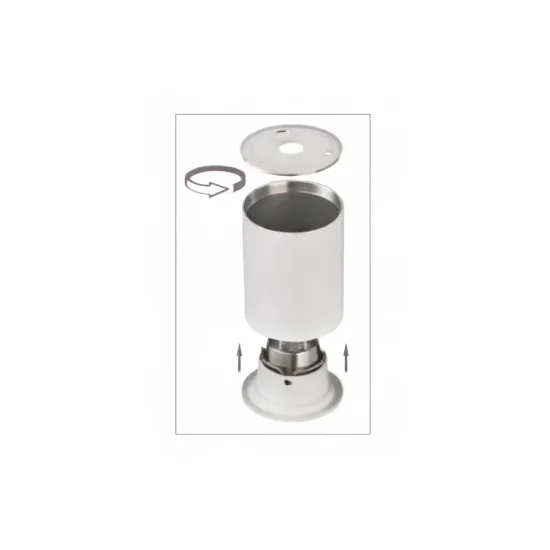 HOLOFOTE DE SUPERFÍCIE FIXO BRANCO GU10 REDONDO IP65 2