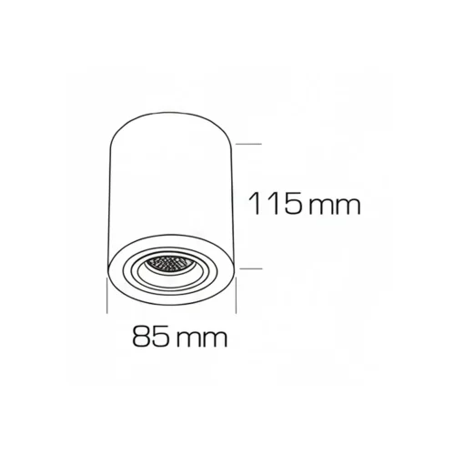 HOLOFOTE DE SUPERFÍCIE FIXO BRANCO DOURADO GU10 REDONDO IP65