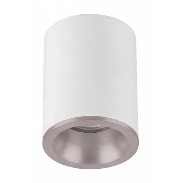 HOLOFOTE DE SUPERFÍCIE FIXO BRANCO PRATA GU10 REDONDO IP65