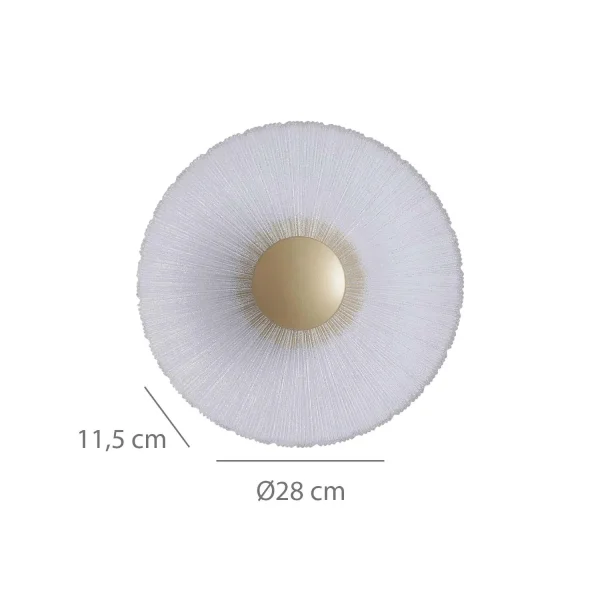 APLIQUE DE PAREDE LED 10W REGULÁVEL DOURADO SORIN