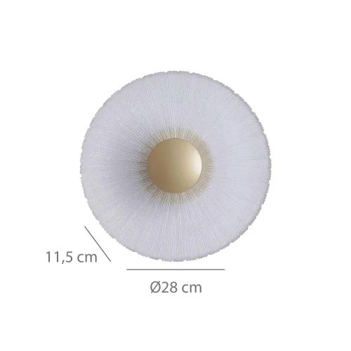APLIQUE DE PAREDE LED 10W REGULÁVEL DOURADO SORIN
