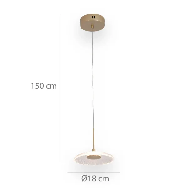 CANDEEIRO DE TETO LED 7W REGULÁVEL DOURADO SORIN