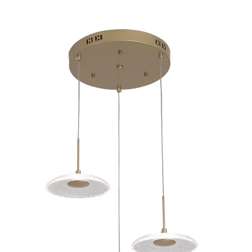 CANDEEIRO DE TETO LED 3 LUZES 20W REGULÁVEL DOURADO SORIN