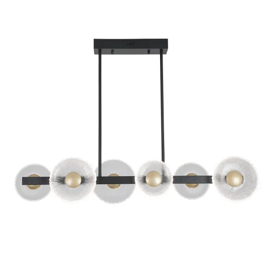 CANDEEIRO DE TETO LED 6 LUZES 41W REGULÁVEL PRETO SORIN 2