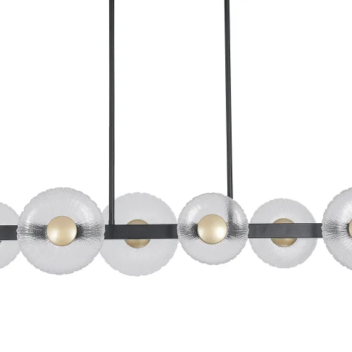 CANDEEIRO DE TETO LED 6 LUZES 41W REGULÁVEL PRETO SORIN