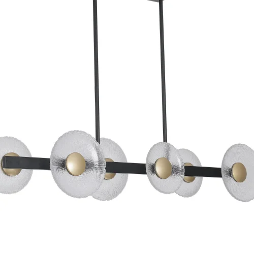 CANDEEIRO DE TETO LED 6 LUZES 41W REGULÁVEL PRETO SORIN