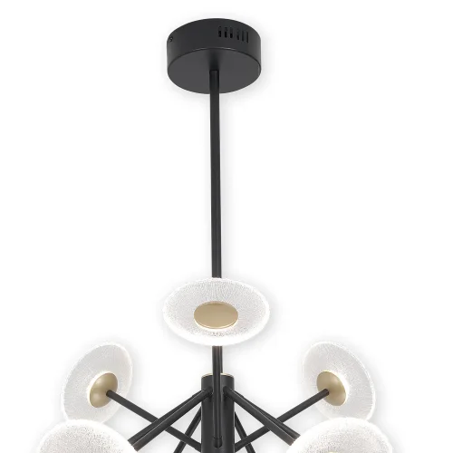 CANDEEIRO DE TETO LED 9 LUZES 60W REGULÁVEL PRETO SORIN