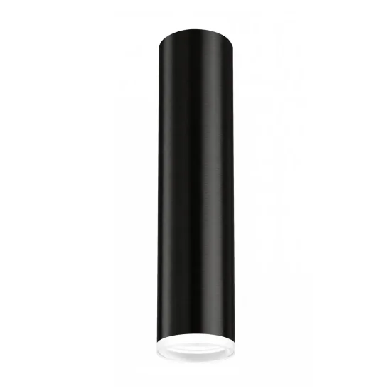HOLOFOTE DE SUPERFÍCIE PRETO GU10 CILINDRO IP20