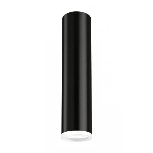 HOLOFOTE DE SUPERFÍCIE PRETO GU10 CILINDRO IP20